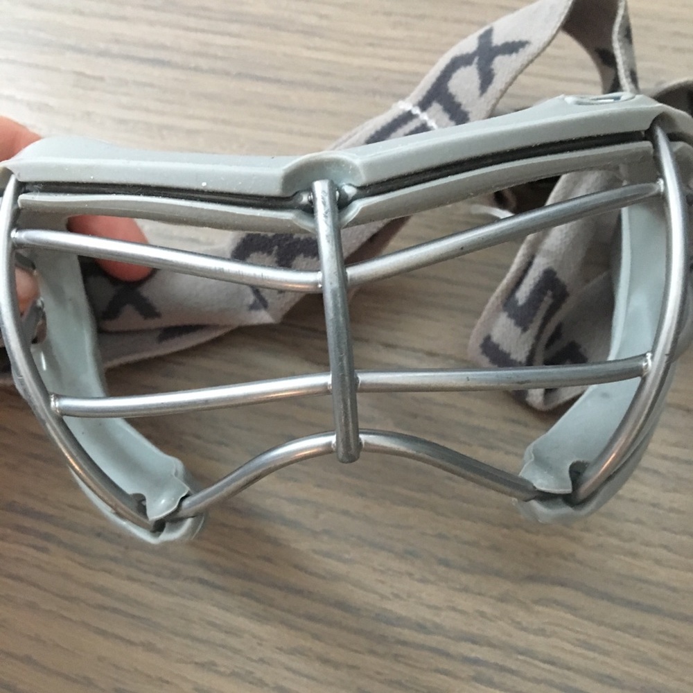 STX gray lacrosse goggles